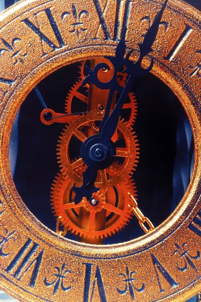 Mouvement horloger, macrophotographie
